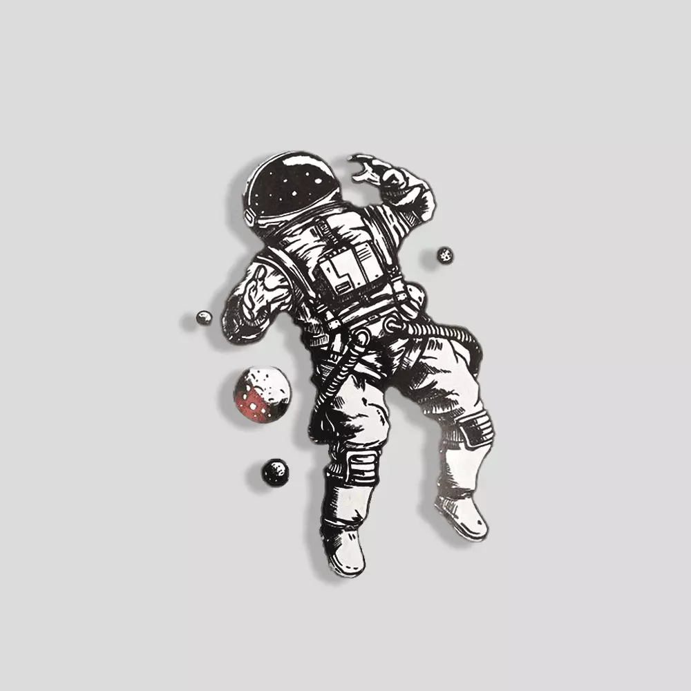 Conversional Astronaut Tatuaje temporal